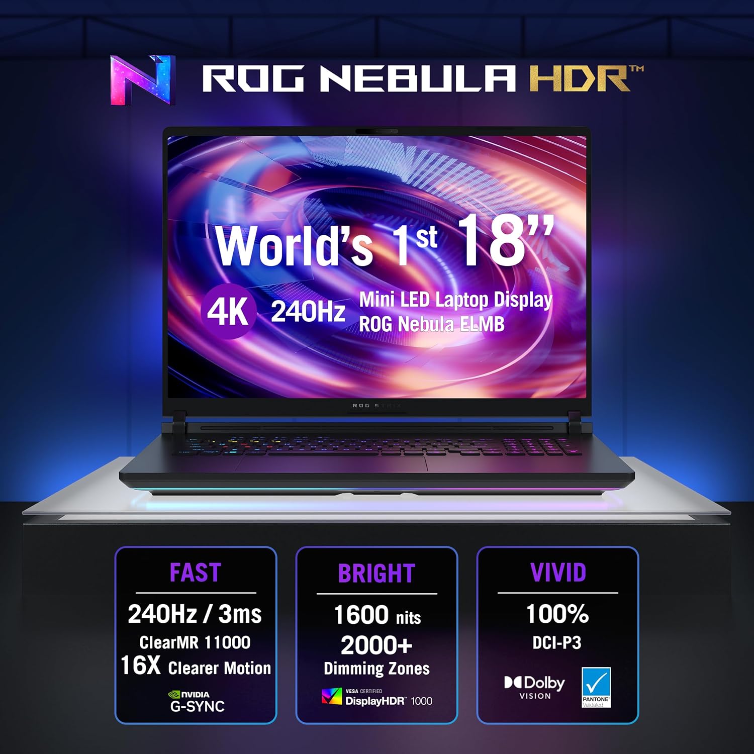 لپ تاپ 18 اینچی ایسوس مدل ROG Strix SCAR 18 G835 Ultra 9-290HX Plus 64GB RAM 2TB SSD RTX5090 24GB - Image 11